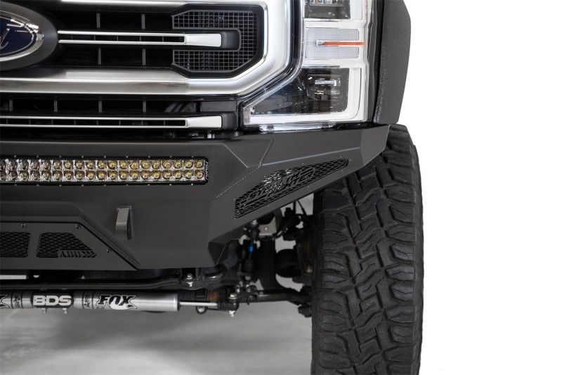 Ford Super Duty Front Bumper - Addictive Desert Designs - Stealth Fighter - Hammer Black - `20-`27